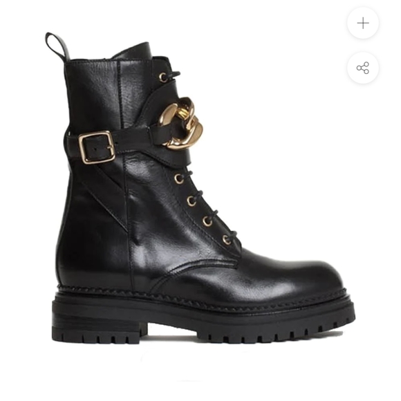 Bukela Maddy Black Women's Combat Boots - Picture 7 of 12